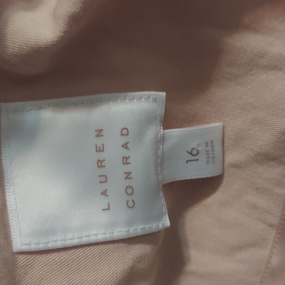 Lauren Conrad Oversized Pink Blazer Jacket - Women's Size 16, Cropped Sleeves - Picture 3 of 4